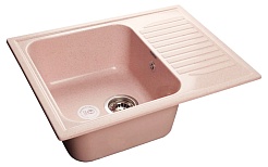 Granfest Мойка кухонная Standart GF-S645L Светло-розовый – фотография-1